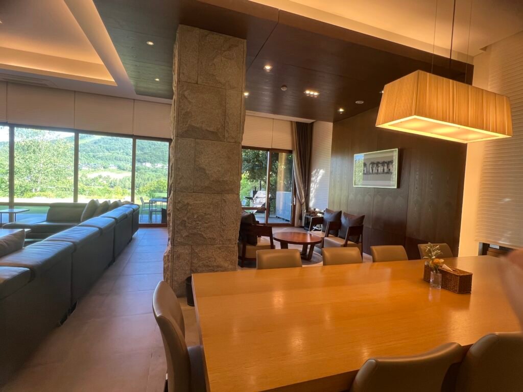 cheminee en pierre_ Villa privée à Alpensia Resort
